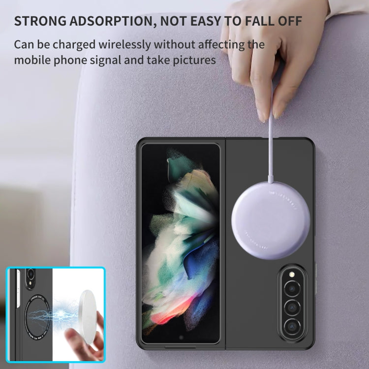 For Samsung Galaxy Z Fold4 Magsafe Magnetic Folding PC Phone Case(Black)