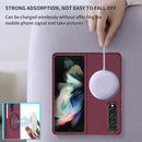 For Samsung Galaxy Z Fold4 Magsafe Magnetic Folding PC Phone Case(Wine Red)