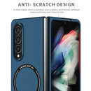 For Samsung Galaxy Z Fold4 Magsafe Magnetic Folding PC Phone Case(Blue)