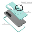 For Samsung Galaxy Z Fold4 Magsafe Magnetic Folding PC Phone Case(Light Blue)