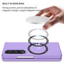 For Samsung Galaxy Z Fold4 Magsafe Magnetic Folding PC Phone Case(Purple)