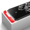 For Galaxy S20 Ultra GKK Three Stage Splicing Full Coverage PC Case(Black+Red)