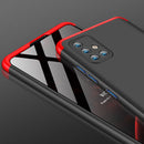 For Galaxy A71 GKK Three Stage Splicing Full Coverage PC Case(Black+Red)