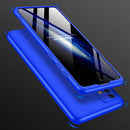 For Galaxy A71 GKK Three Stage Splicing Full Coverage PC Case(Blue)
