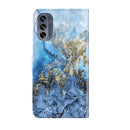 For Motorola Moto G62 3D Painting Pattern TPU + PU Leather Phone Case(Milky Way)