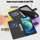 For Motorola Moto G62 3D Painting Pattern TPU + PU Leather Phone Case(Milky Way)