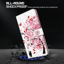 For Motorola Moto G62 3D Painting Pattern TPU + PU Leather Phone Case(Cat Under The Tree)