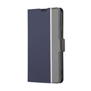 For Motorola Edge X30 Pro 5G / Edge 30 Ultra Twill Texture Side Buckle Leather Phone Case(Blue)
