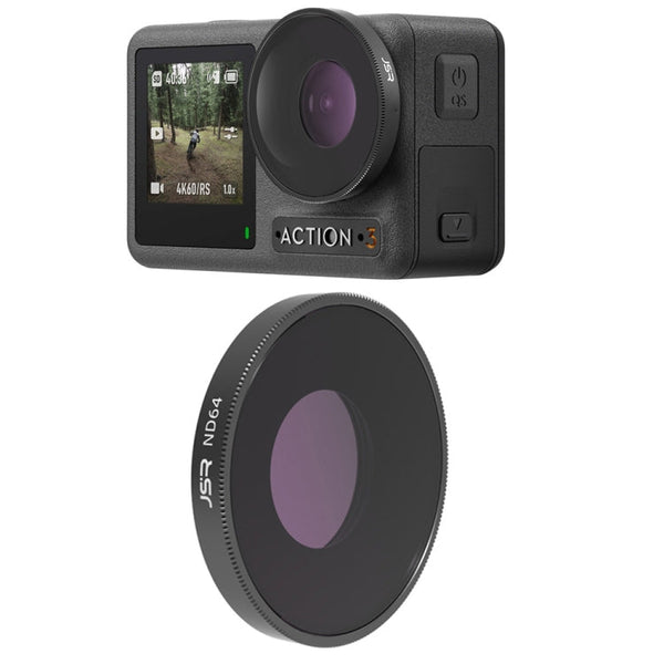 JSR LS ND64 Lens Filter For DJI Osmo Action 3 / GoPro Hero11 Black / HERO10 Black / HERO9 Black