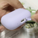 For AirPods Pro 2 Earphone Silicone Protective Case(Light Purple)