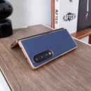 For Samsung Galaxy Z Fold4 Skyline Series Nano Electroplating PU Phone Case(Green)
