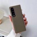 For Samsung Galaxy Z Fold4 Star Series Nano Electroplating PU Phone Case(Elephant Grey)