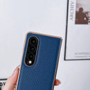 For Samsung Galaxy Z Fold4 Star Series Nano Electroplating PU Phone Case(Elephant Grey)