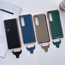 For Samsung Galaxy Z Fold4 Star Series Nano Electroplating PU Phone Case(Elephant Grey)