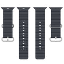 Ocean Silicone Watch Band for Apple Watch Series 8&7 41mm / SE 2&6&SE&5&4 40mm / 3&2&1 38mm (Midnight)