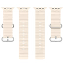 Ocean Silicone Watch Band for Apple Watch Series 8&7 41mm / SE 2&6&SE&5&4 40mm / 3&2&1 38mm (Starlight)