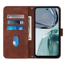 For Motorola Moto G62 5G Crossbody 3D Embossed Flip Leather Phone Case(Brown)