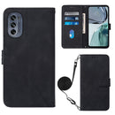 For Motorola Moto G62 5G Crossbody 3D Embossed Flip Leather Phone Case(Black)