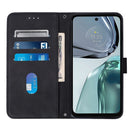 For Motorola Moto G62 5G Crossbody 3D Embossed Flip Leather Phone Case(Black)