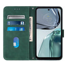 For Motorola Moto G62 5G Crossbody 3D Embossed Flip Leather Phone Case(Dark Green)