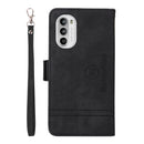 For Motorola Moto G52 / G82 BETOPNICE Dual-side Buckle Leather Phone Case(Black)