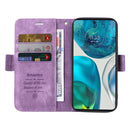 For Motorola Moto G52 / G82 BETOPNICE Dual-side Buckle Leather Phone Case(Purple)