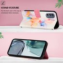 For Motorola Moto G62 5G PT003 Marble Pattern Flip Leather Phone Case(Marble White)