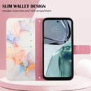 For Motorola Moto G62 5G PT003 Marble Pattern Flip Leather Phone Case(Marble White)