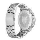 NORTH EDGE Snow-Leopard Outdoor Waterproof Men Multifunction Stainless Steel Strap Smart Watch(Silver)