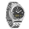 NORTH EDGE Snow-Leopard Outdoor Waterproof Men Multifunction Stainless Steel Strap Smart Watch(Silver)