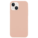 For iPhone 14 Plus Solid Silicone Phone Case(Sand Pink)