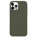 For iPhone 14 Pro Solid Silicone Phone Case(Olive Green)