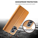 For Xiaomi Poco M5 LC.IMEEKE Calf Texture Leather Phone Case(Brown)