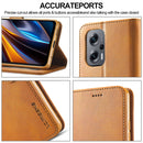For Xiaomi Poco M5 LC.IMEEKE Calf Texture Leather Phone Case(Brown)