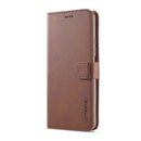 For Xiaomi Poco M5 LC.IMEEKE Calf Texture Leather Phone Case(Coffee)