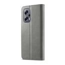 For Xiaomi Poco M5 LC.IMEEKE Calf Texture Leather Phone Case(Grey)
