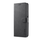 For Xiaomi Poco M5 LC.IMEEKE Calf Texture Leather Phone Case(Black)