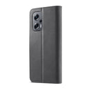 For Xiaomi Poco M5 LC.IMEEKE Calf Texture Leather Phone Case(Black)