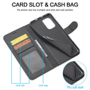 For Xiaomi Poco M5 LC.IMEEKE Calf Texture Leather Phone Case(Black)