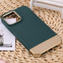 For iPhone 14 Pro TPU + Electroplated PC Phone Case(Green)