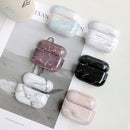 For AirPods Pro 2 Marble Pattern Wireless Earphone Protective Case(Grey Blue)