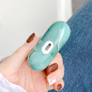 For AirPods Pro 2 Marble Pattern Wireless Earphone Protective Case(White Grey)