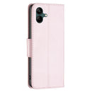 For Samsung Galaxy A04 4G Litchi Texture Pure Color Leather Phone Case(Rose Gold)