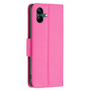 For Samsung Galaxy A04 4G Litchi Texture Pure Color Leather Phone Case(Rose Red)
