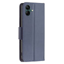 For Samsung Galaxy A04 4G Litchi Texture Pure Color Leather Phone Case(Blue)