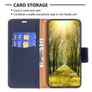 For Samsung Galaxy A04 4G Litchi Texture Pure Color Leather Phone Case(Blue)