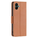 For Samsung Galaxy A04 4G Litchi Texture Pure Color Leather Phone Case(Brown)
