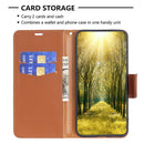 For Samsung Galaxy A04 4G Litchi Texture Pure Color Leather Phone Case(Brown)