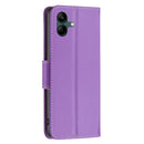 For Samsung Galaxy A04 4G Litchi Texture Pure Color Leather Phone Case(Purple)