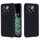 For OnePlus 10T 5G / ACE Pro Pure Color Liquid Silicone Shockproof Phone Case(Black)